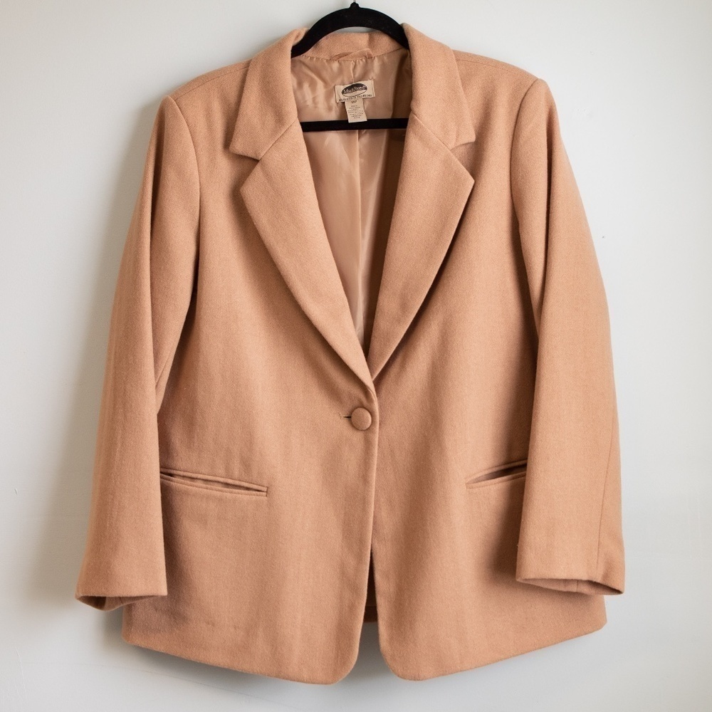 Vintage Mark Reed tan wool blazer-16P